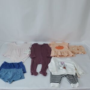 Bunlw Of 0/3 Month Childrens Clothes Mix